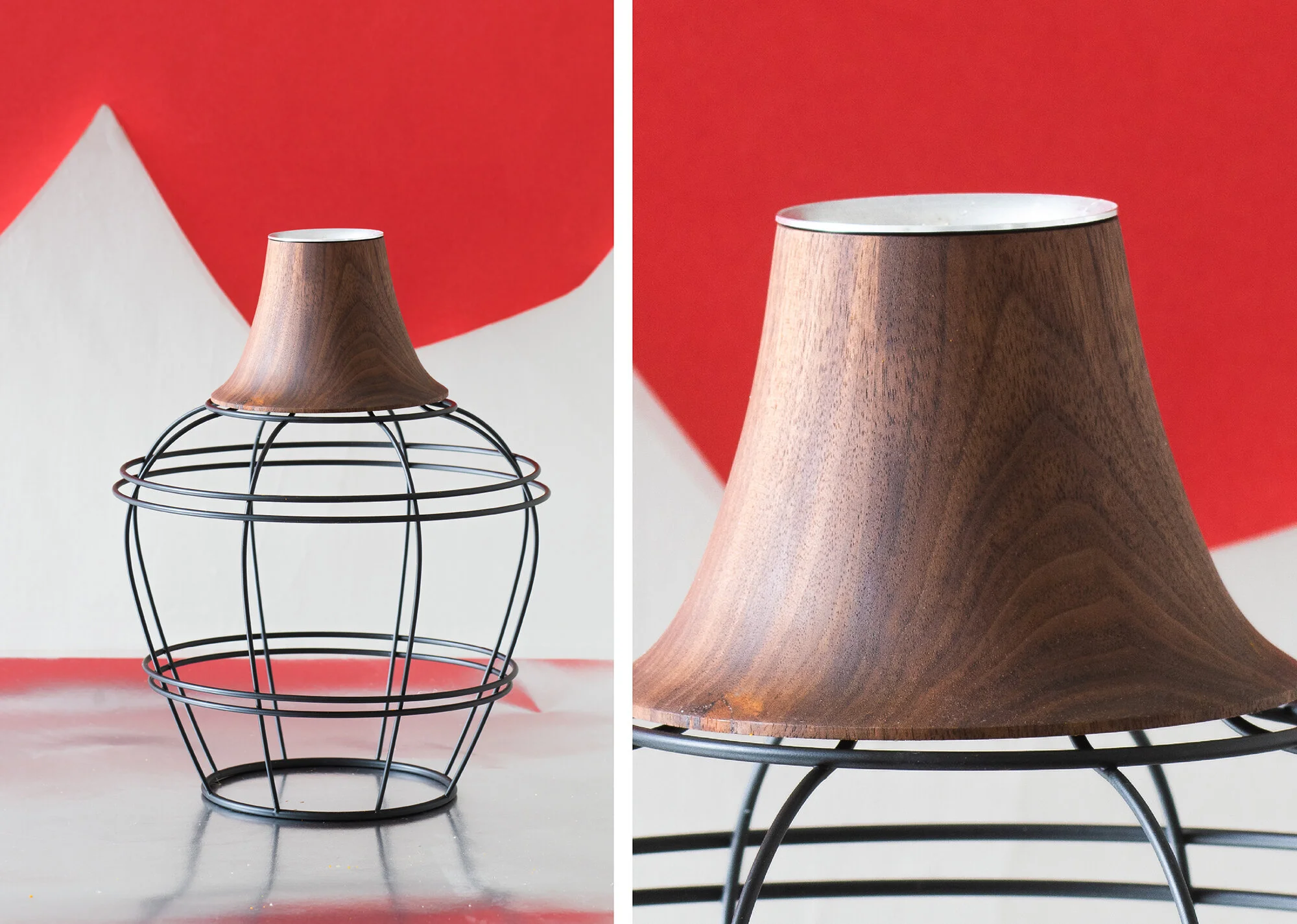 CFK89b 未使用 キムデザインスタジオ ニューオールドベース フラワーベース The New Old Vase / 1962 Red — KIMU Design